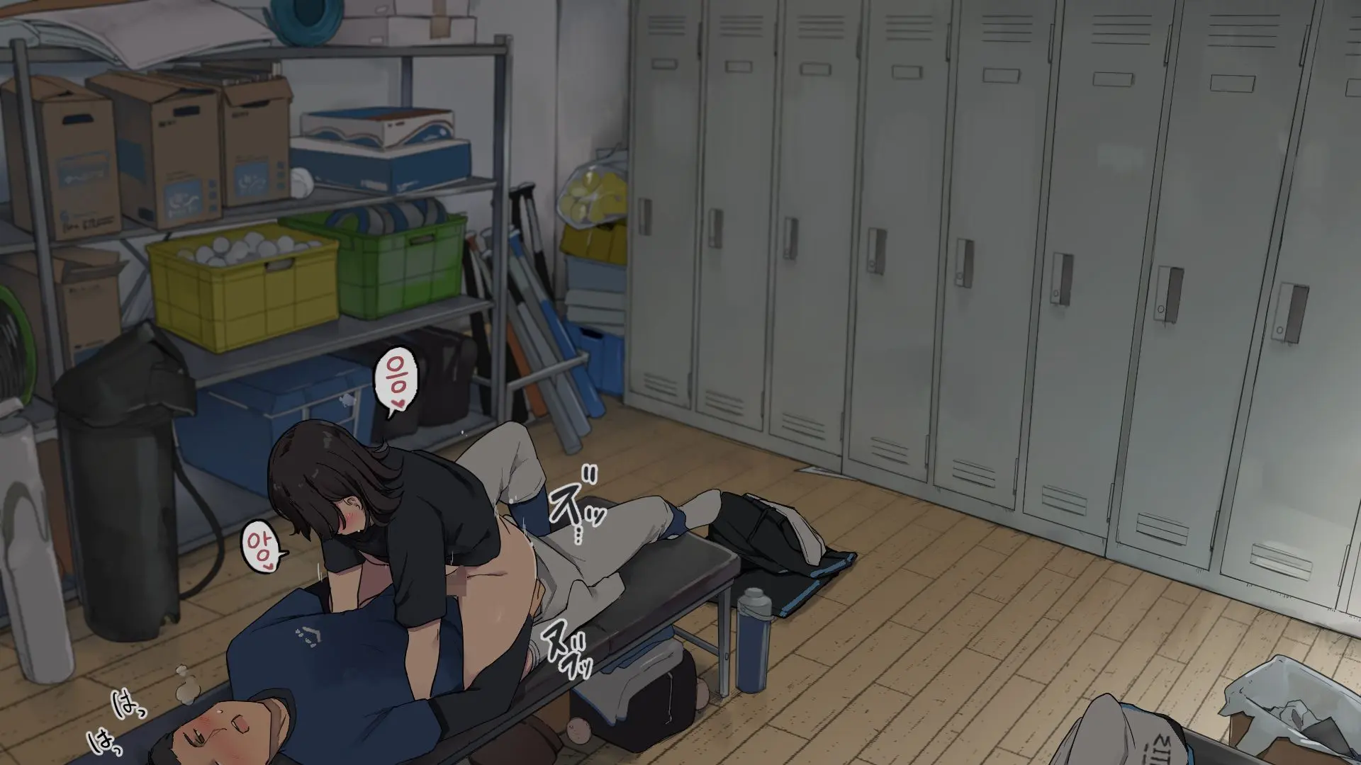Tsukiatteru Senpai Joshi Manager Ni Bushitsu De Nuite Morau | 사귀는 선배 여자 매니저에게 부실에서 빼달라고 하기